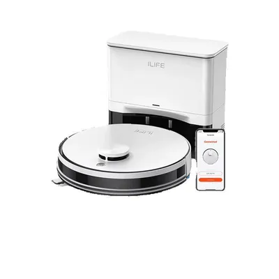 Produktbild von ILIFE A30 Pro Saugroboter mit Wischfunktion 5000Pa Selbstentleerung App Steuerung 180min