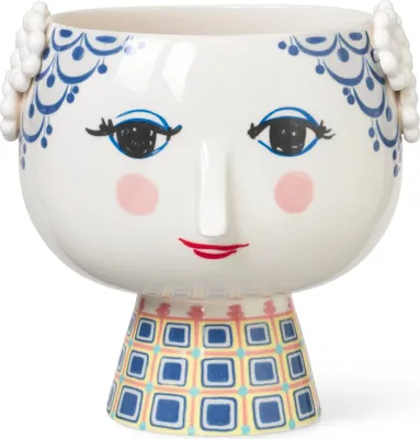 Produktbild von Bjørn Wiinblad - Eva Übertopf mit Fuß, Ø21 cm, blau