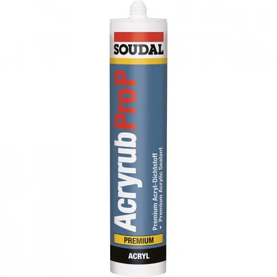 Produktbild von Bauacryl ACRYRUB P Dichtstoff für den Innenausbau Kartusche 310 ml weiss SOUDAL