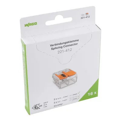 Zdjęcie produktu dla Wago 221-412/995-016, 13,2 mm, 18,8 mm, 8,4 mm, 288 szt.