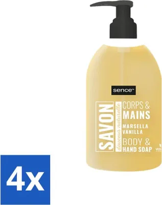 Immagine prodotto di Sence - La Maison Du Savon De Marseille - Sapone per le mani - Vaniglia - Igienico - 500 ml - Confezione vantaggiosa - 4 barrette