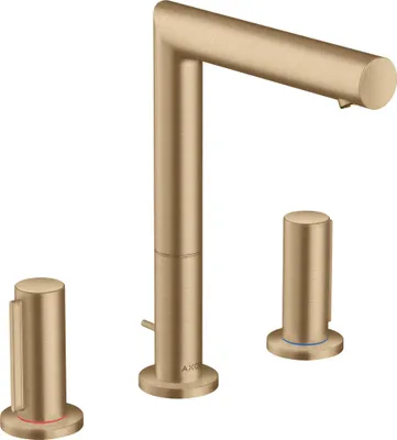 Produktbild von AXOR Uno 3-Loch Waschtischarmatur 200 mit Zerogriffen Brushed Bronze, 45133140