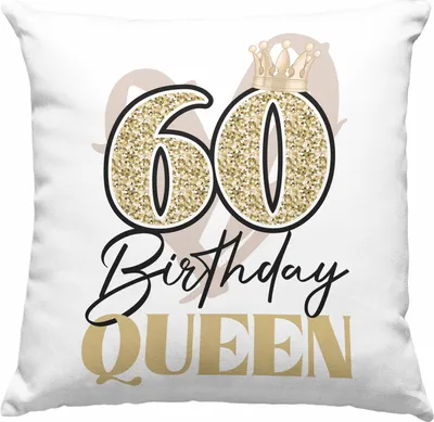 Produktbild von Trendation -  60. Geburtstag Deko-Kissen mit Füllung 40x40 Frau Geschenk 60er Geschenkidee 60 Mutter Frauen Lustig Geschenke Deko Lustig (Grün)