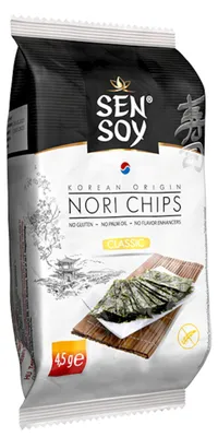 CHIPSY NORI KLASYCZNE BEZGLUTENOWE 4,5 g - SEN SOY
