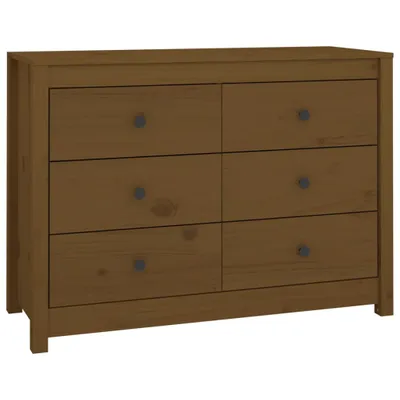 Zdjęcie produktu dla vidaXL Szafka boczna miodowy brąz 100x40x72 cm lite drewno sosnowe