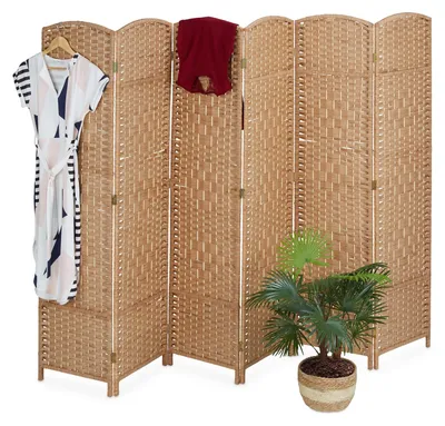 Productafbeelding van Kamerscherm - Paravent hout en papier - 170 x 241 cm - Natuur