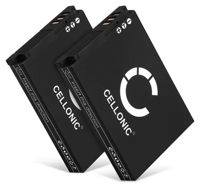 Produktbild von CELLONIC 2x Akku für Kamera Kompatibel mit Samsung WB150 / WB150F, WB800F, WB350F, SLB-10A - (1050mAh, 3.7V)