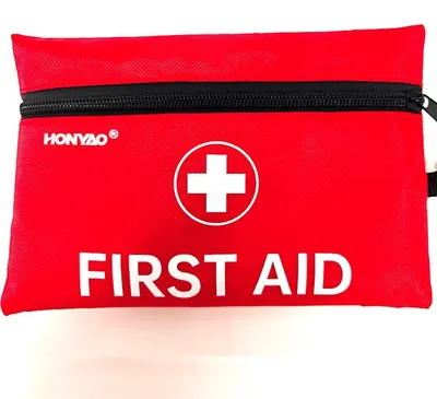 Produktbild von Erste Hilfe Set 105 Teilig Mini Reiseapotheke Verbandskasten Klein Rot