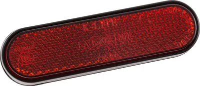 Obrázek produktu pro Odrazka "Zakřivená" zaoblená 90x24x8 mm červená