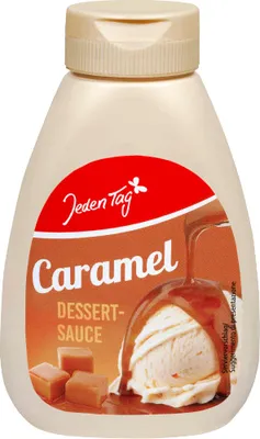 Produktbild von Jeden Tag Dessertsauce Caramel (250g Tube) + usy Block