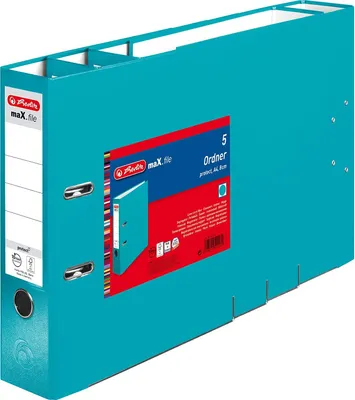 Produktbild von Herlitz 11416260, 5 Blätter, Blau, Polypropylen (PP), A4, 80 mm, 1 Stück(e)