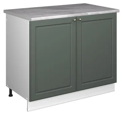Zdjęcie produktu dla Szafka pod zlew Vicco Fame-Line Green Gold Country/Biały 100 cm, BP Marmur, Model 61913