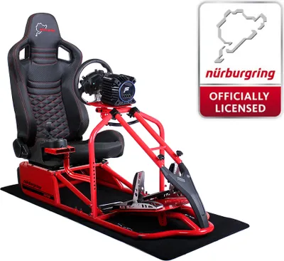 Produktbild von SIM Racing Cockpit Seat Pro Sim Rig ROT | Gaming Simulator Cockpit - Nürburgring Nordschleife Edition NN Edition Carbonfaser Look