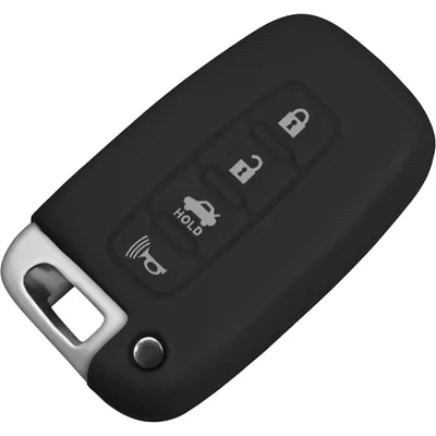 Produktbild von PhoneNatic Silikon Schlüssel Hülle kompatibel mit der KIA Forte 4-Tasten Fernbedienung in schwarz Funkschlüssel 4-Key