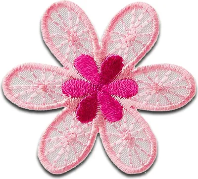 Produktbild von Blume Pflanze Blüte - Aufnäher, Bügelbild, Aufbügler, Applikationen, Patches, Flicken, Zum Aufbügeln, Größe: 4,5 x 4 cm