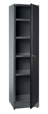 Produktbild von Küpper Hochschrank 70399 | Metallschrank mit 4 Fachböden | Werkstattschrank abschließbar | 45,5 cm Breite