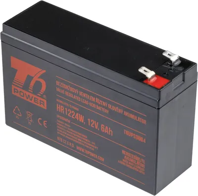 Image de Accumulateur T6 Power HR1224W, 12V, 6Ah