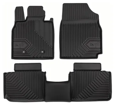 Image de Tapis avant en caoutchouc + tunnel pour BYD Seal 5 DM-i 2025- (berline) – 3 pièces, noirs, sur mesure