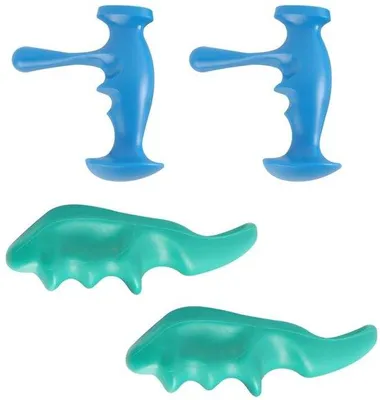 Immagine prodotto di Set di strumenti per massaggio - Ergonomico - Manuale - 4 pezzi - Massaggio efficace sui punti di pressione