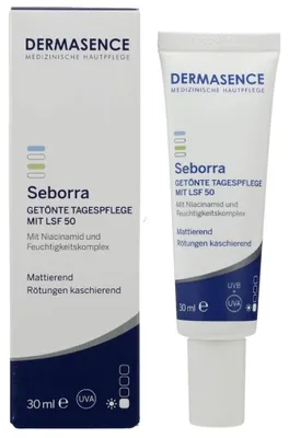 Produktbild von DERMASENCE Seborra Getönte Tagespflege mit LSF 50 30 ml PZN 18760792