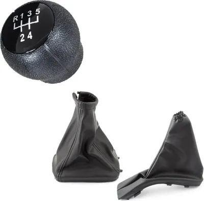 Produktbild von Schaltknauf Knauf 5-Gang Schaltmanschette Manschette + Handbremse + Rahmen