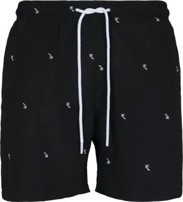 Obrázek produktu pro Pánské kraťasy Urban Classics Embroidery Swim Shorts black/palmtree - M