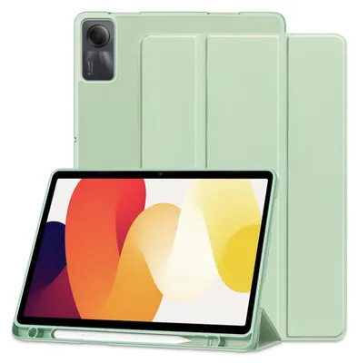 Zdjęcie produktu dla Techsuit etui Trifold (z długopis) Xiaomi Redmi Pad SE 11 - Zielony matcha