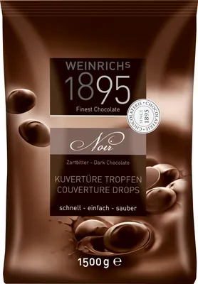 Produktbild von Weinrichs Backdeko ciemna czekolada drops couverture 1500g