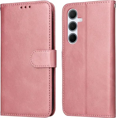 Produktbild von Mobigear Wallet  Samsung Galaxy A36 Hülle Klapphülle Geldbörse - Roségold