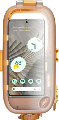 Obrázek produktu pro Avizar, Vodotěsný kryt pro smartphone do 7" IPX8 Potápění do 15 m, oranžový