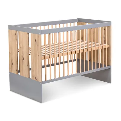 Obrázok produktu pre Detská postieľka 60x120 MALALA - šedá / dub