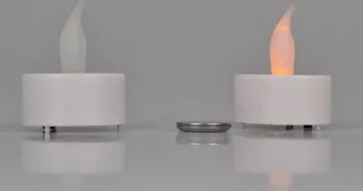 Produktbild von LED-Teelichter 3x 2er-Set mit Batterien elektrische Kerze Deko Teelicht weiß