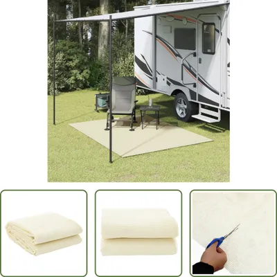 Zdjęcie produktu dla The Living Store Campingteppich Creme 2,5x2 m