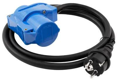 Produktbild von CEE-Adapter auf Schutzkontakt-Stecker McPower, 1,5m H07RNG 3G2,5, 230V, IP44