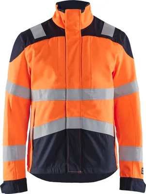 Produktbild von Blakläder® Multinorm Jacke Inhärent High Vis Orange/Marineblau 4089 1513, Farbe:high vis orange/marineblau, Größe:2XL