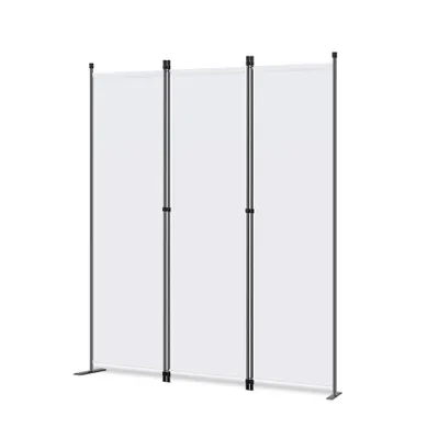 Produktbild von Angel Living Paravent 3tlg Raumteiler Trennwand Sichtschutz 3 Fach Faltbar Sichtschutz (169x165cm,Weiß )