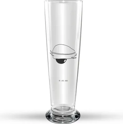 Produktbild von Mr. & Mrs. Panda Bierglas Avocado Yoga - Transparent - Geschenk, Mr Mrs Weizenglas, Sport, Weizen Glas, Weizenbier, Bier, Bauch, Hilfe, Weißbierglas, Humor, Haha