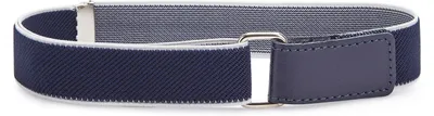Image de Ladeheid Kinder Ceinture élastique 1-12 ans 34-90 cm P15 (bleu foncé/blanc, 5-12 ans)
