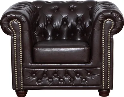 Immagine prodotto di Poltrona Chesterfield Divano TV Divano a 1 posto Divano in Similcuoio Rivestimento nuovo
