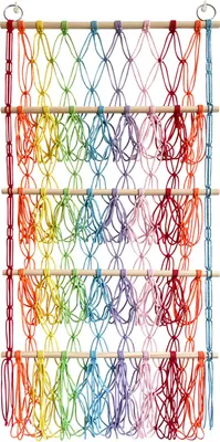 Produktbild von Stofftier-Spielzeugnetz, Hängematte, Wandbehang-Organizer, große Kapazität, einfache Installation, Display, Plüschspielzeug-Aufbewahrungsnetz