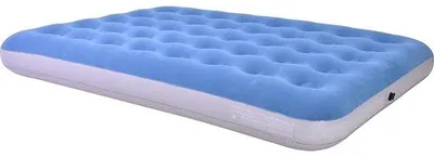 Image de Matelas gonflable pour camping, pour 2 personnes, dimensions 191 x 137 x 22 cm, couleur bleue