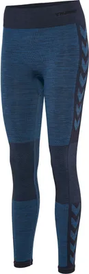 Produktbild von HUMMEL hmlCLEA SEAMLESS MID WAIST TIGHTS, INSIGNIA BLUE MELANGE, M