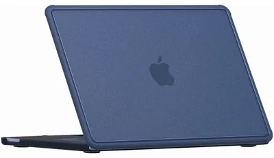 Produktbild von Mobigear Stoßfeste, schlanke (dünne) Hardshell-Hülle für MacBook Neo 13 Zoll (2026) – Laptop-Schutzhülle – MacBook-Case – Indigo – Modell A3404
