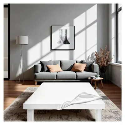 Produktbild von Tischschoner Oxford, Tischdeckenschutz, Weiß, 140 x 230 cm, oval