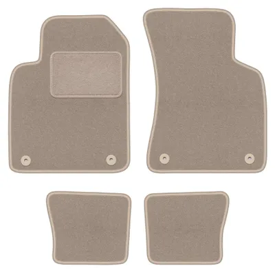 Productafbeelding van Velours automatten voor Audi TT I 8N 1998-2006 (cabrio/coupé) – 4-delig, beige, op maat – Wielganizator LUX