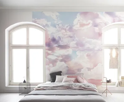 Produktbild von Komar Vlies Fototapete - Clouds - Größe: 300 x 250 cm (Breite x Höhe) - 3 Bahnen, Schlafzimmer, Wohnzimmeren