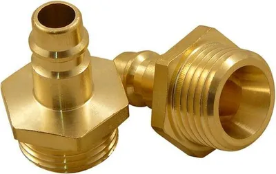 Produktbild von Druckluft Stecknippel 1/2 Zoll AG Fitting Druckluftanschluss DN 7.2 Wasser MS