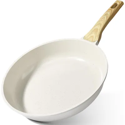 Produktbild von Bratpfanne Keramik-Antihaft 30 cm Induktionsgeeignet Ungiftig Weiß