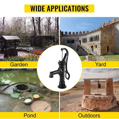 Immagine prodotto di Pompa per acqua - Antica pompa manuale per acqua - Pompa a secchio - Ideale per stagni esterni, stagni da giardino, pozzi agricoli