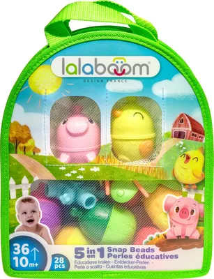 Zdjęcie produktu dla Koraliki farmowe Lalaboom (28 sztuk)
